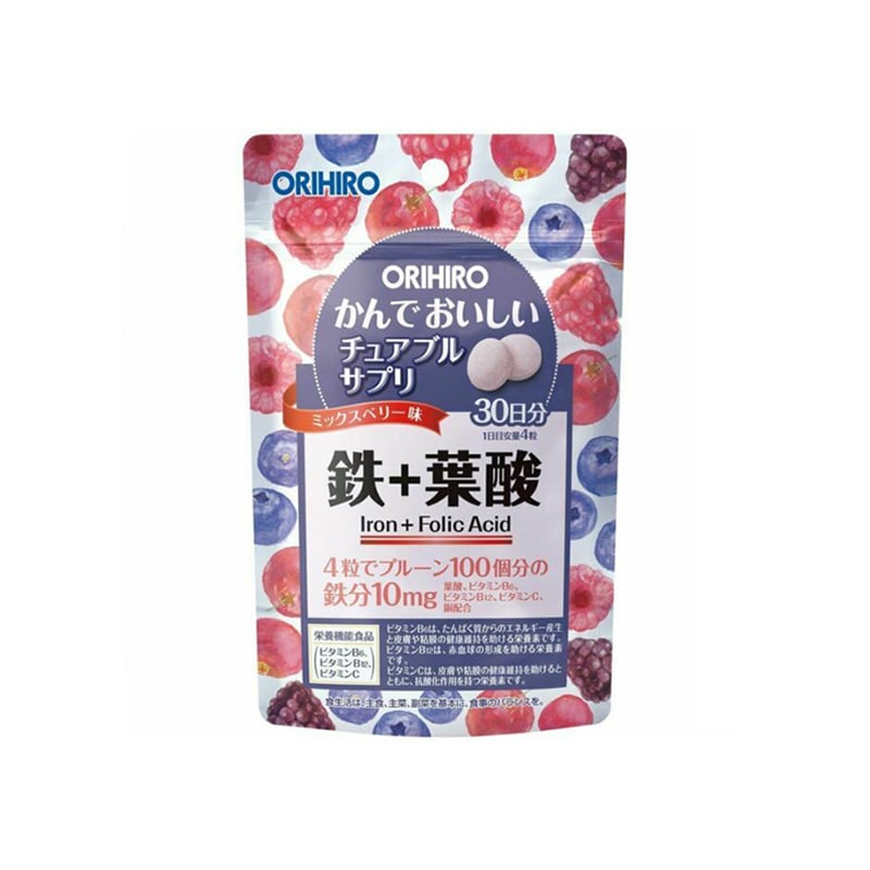 4f774bdf Orihiro Tasty Chewable Supplement Iron Folic Acid 1 Min
