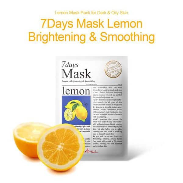Ariul 7 Days Mask Lemon Ljbeauty Png1